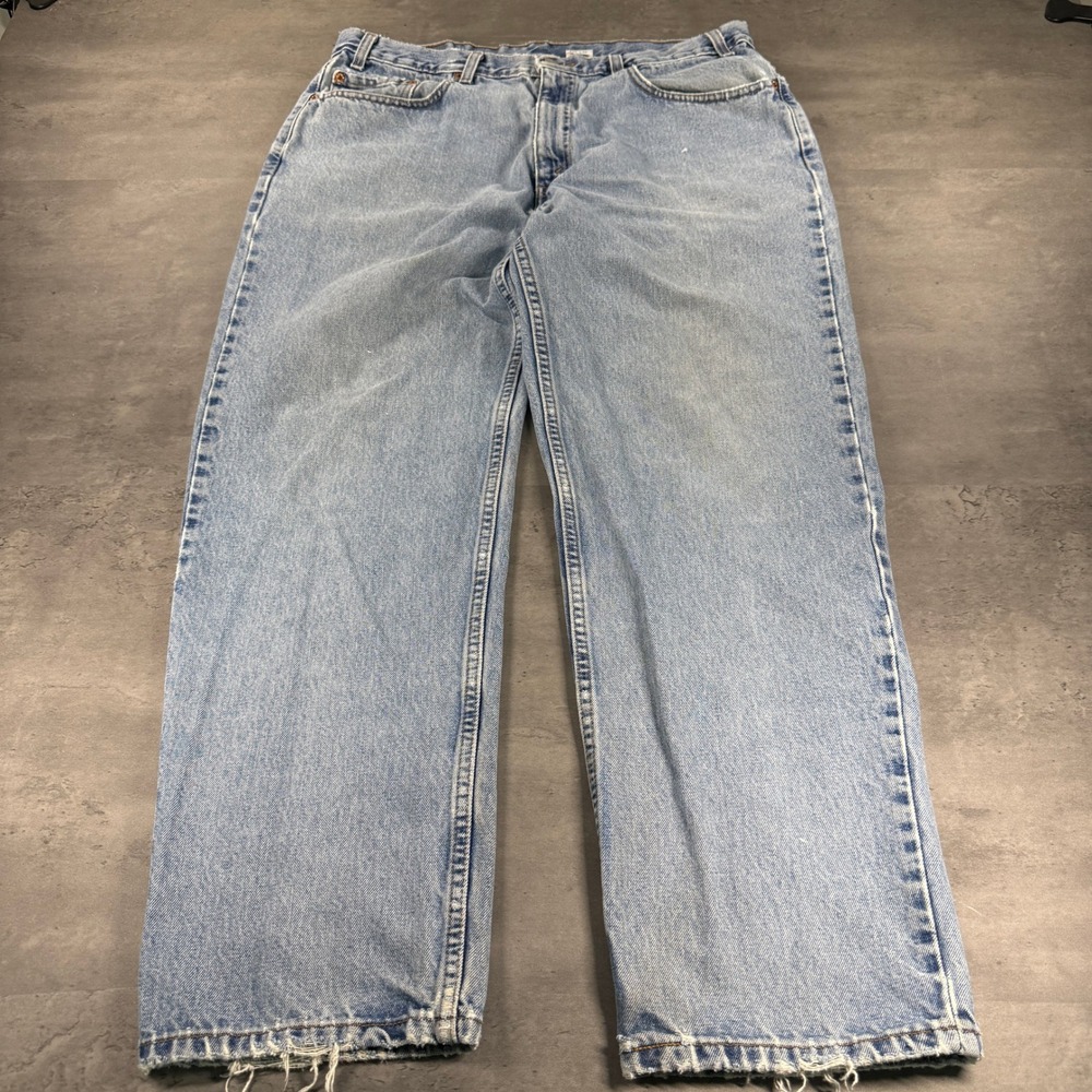 Vintage 90s Levis 550 Jeans Men 38x30 Fit 36x30 Light Wash Faded Thrashed Grunge